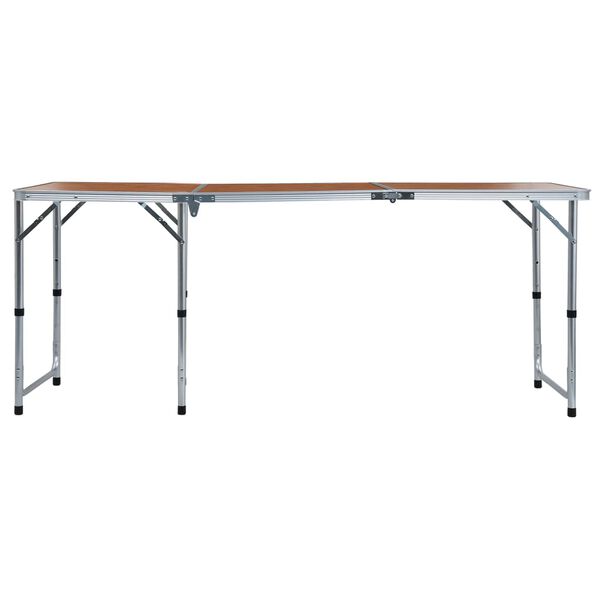 vidaXL Campingtafel inklapbaar 180x60 cm aluminium