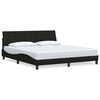 vidaXL Bedframe zonder matras "Hanko" stof zwart 180x200 cm