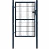 vidaXL 2D Poort (Enkel) Antracietgrijs 100x120 cm