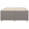 vidaXL Bedframe zonder matras 120x190 cm stof taupe