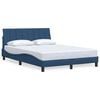 vidaXL Bedframe zonder matras "Hanko" 120x200 cm stof blauw