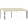 vidaXL Wandprieel 3x6 m stof cr&egrave;mekleurig