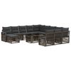 vidaXL Tuinbankenset 13 st Grijs en Donkergrijs 100 x 55 x 73 cm