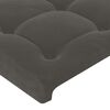 vidaXL Boxspring met matras fluweel donkergrijs 160x200 cm
