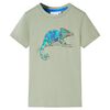 Kindershirt met korte mouwen 116 lichtokerkleurig