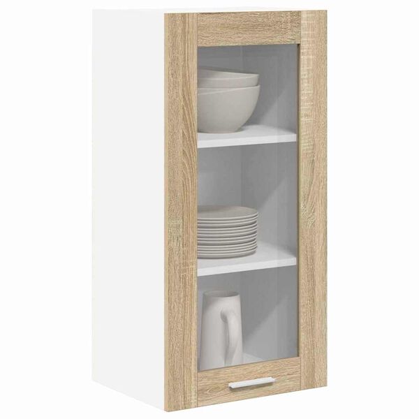 vidaXL Hangkast met opslag Sonoma Eiken 40 x 31 x 80 cm Bewerkt hout