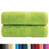 vidaXL Premium washandjes SOLUND 2 st appelgroen 30x30 cm 600 g/m2