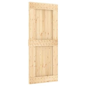 vidaXL Schuifdeur NARVIK 85 x 210 cm (213,5 cm) Naturel en Zwart
