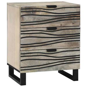 vidaXL Nachtkastje Wit 50 x 33 x 62 cm Bewerkt hout