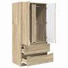 vidaXL Kast Sonoma Eiken 79,5 x 49 x 156 cm Geconstrueerd hout