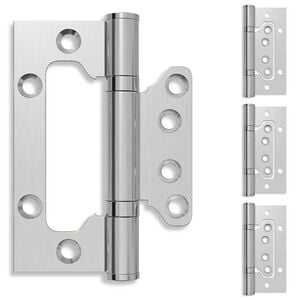 vidaXL Scharnier 4 st 100 x 75 x 13 mm zilver Staal