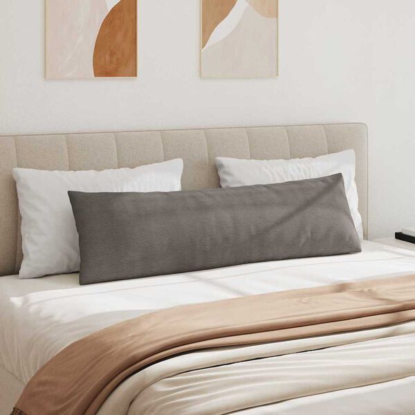 vidaXL Sofa Kussens 2 stuks Lichtgrijs 145 x 40 cm Cordstof