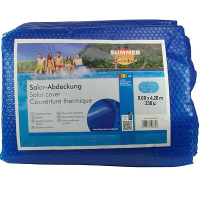 Summer Fun Zomerzwembadhoes solar ovaal 800x420 cm PE blauw