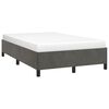 vidaXL Bedframe zonder matras 120x190 cm fluweel donkergrijs