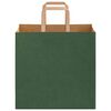 vidaXL Papieren zakken 50 st met hengsels 26x17x25 cm groen