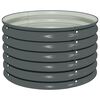 vidaXL Plantenbak verhoogd 80x80x44 cm gegalvaniseerd staal grijs