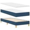 vidaXL LED Box Spring Bed met matras met LED Blauw 80 x 200 cm Stof