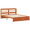 vidaXL Bedframe met hoofdeinde 2 pcs Wasbruin Massief Vurenhout