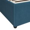 vidaXL Bedframe met matras Blauw 120 x 200 cm Stof
