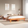 vidaXL Bedframe zonder matras massief grenenhout wasbruin 180x200 cm