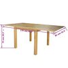 vidaXL Uitschuifbare tafel eikenhout 170x85x75 cm