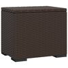 vidaXL Hockers met kussens 2 st 40x30x40 cm poly rattan bruin