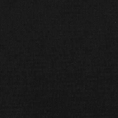 vidaXL Bedframe stof zwart 200x200 cm