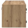vidaXL Wandkast Artisan Eiken 68 x 37 x 35 cm Bewerkt hout