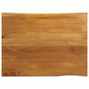 vidaXL Tafelblad met natuurlijke rand 100x80x2,5 cm massief mangohout