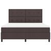 vidaXL Boxspringbed met matras Donkerbruin 180 x 200 cm Stof