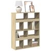 vidaXL Boekenkast 100x33x125,5 cm bewerkt hout sonoma eikenkleurig