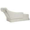 vidaXL Chaise longue met bolster en rechterarmleuning fluweel cr&egrave;me