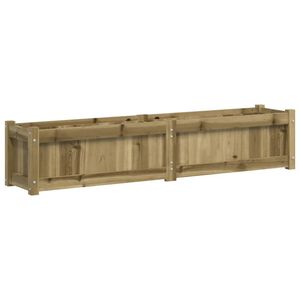 vidaXL Plantenbak 150x31x31 cm ge&iuml;mpregneerd grenenhout