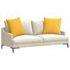 vidaXL Sofa Kussens 2 stuks Lichtgeel 80 x 80 cm Cordstof