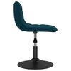 vidaXL Eetkamerstoelen draaibaar 2 st fluweel blauw