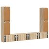 vidaXL Tv-meubelset 8 pcs Sonoma Eiken Bewerkt hout