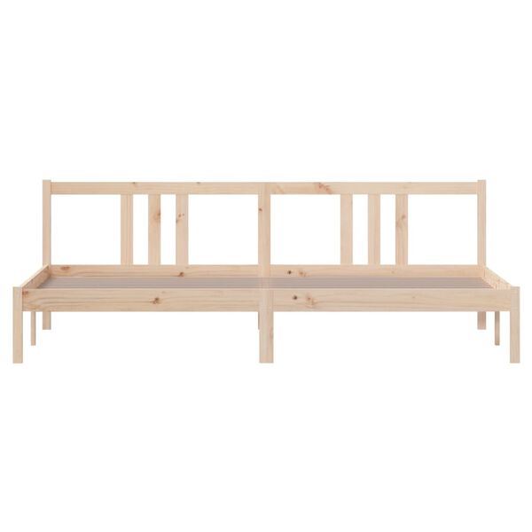 vidaXL Bedframe zonder matras massief hout 200x200 cm