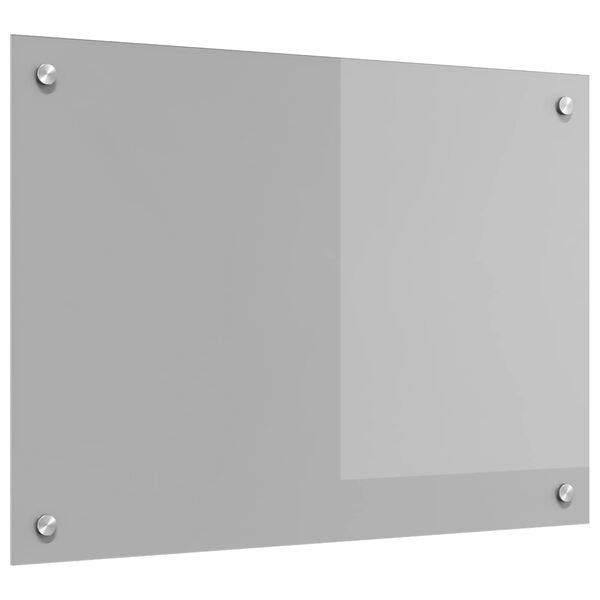 vidaXL Keuken Achterwand Lichtgrijs 70 x 50 x 0,6 cm gehard glas