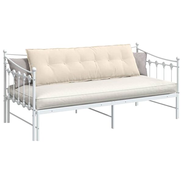 vidaXL Rugkussen Beige 160 x 50 cm Microvezel Stof