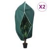 vidaXL Plantenhoezen met ritssluiting 2 st 70 g/m&sup2; 1,55x1,55 m