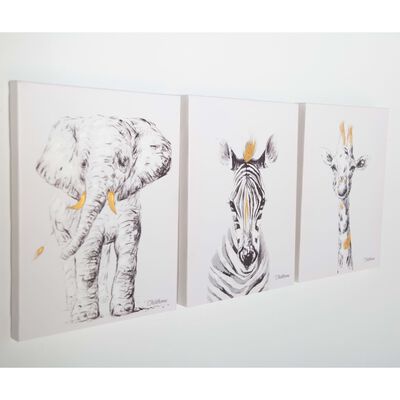 CHILDHOME Olieverfschilderij 30x40 cm zebra