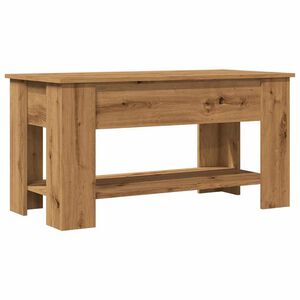 vidaXL Salontafel 101x49x52 cm bewerkt hout artisanaal eikenkleur