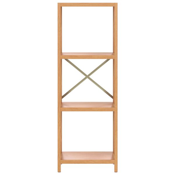 vidaXL Opbergrek 4-laags 40x30x112 cm massief eikenhout