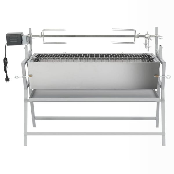 Draaispit barbecue ijzer en roestvrij staal