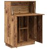 vidaXL Bureau met plank Oud Hout 71,5 x 31,5 x 106,5 cm Bewerkt hout