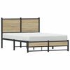 vidaXL Bedframe zonder matras metaal sonoma eikenkleurig 120x200 cm