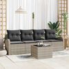 vidaXL Tuin Sofa Set Lichtgrijs 55 x 55 x 37 cm poly rattan