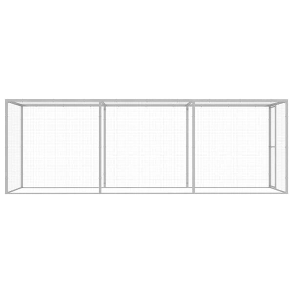 vidaXL Kattenkooi 4,5x1,5x1,5 m gegalvaniseerd staal