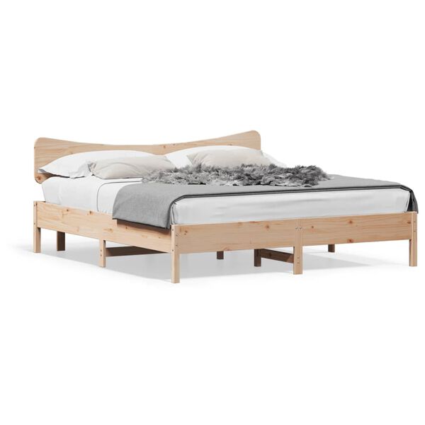 vidaXL Bedframe zonder matras massief grenenhout 180x200 cm
