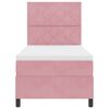 vidaXL Boxspringbed met matras met hoofdeinde Roze 90 x 200 cm Stof